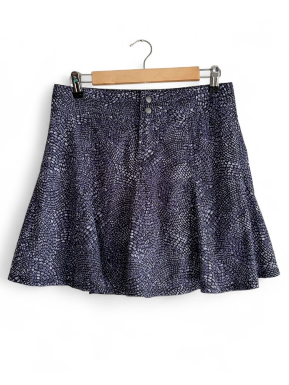 Title Nine Purple Print Flared Tennis Skirt with Attached Shorts Size 4